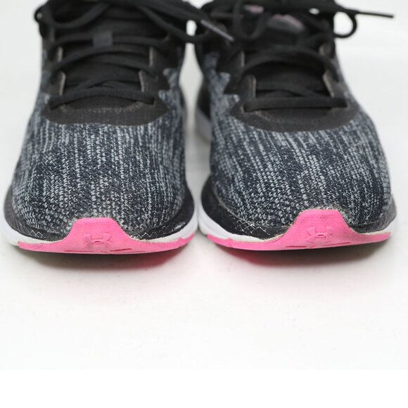 Under Armour Charged Impulse 2 Knit Running Shoe Sneaker Gym Outdoors Black Pink - Picture 7 of 10